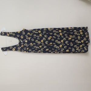 Daisy Print Cottagecore Maxi Dress
